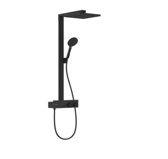 Душова стійка Hansgrohe Raindance E 300 1jet із термостатом ShowerTablet чорний матовий 27361670