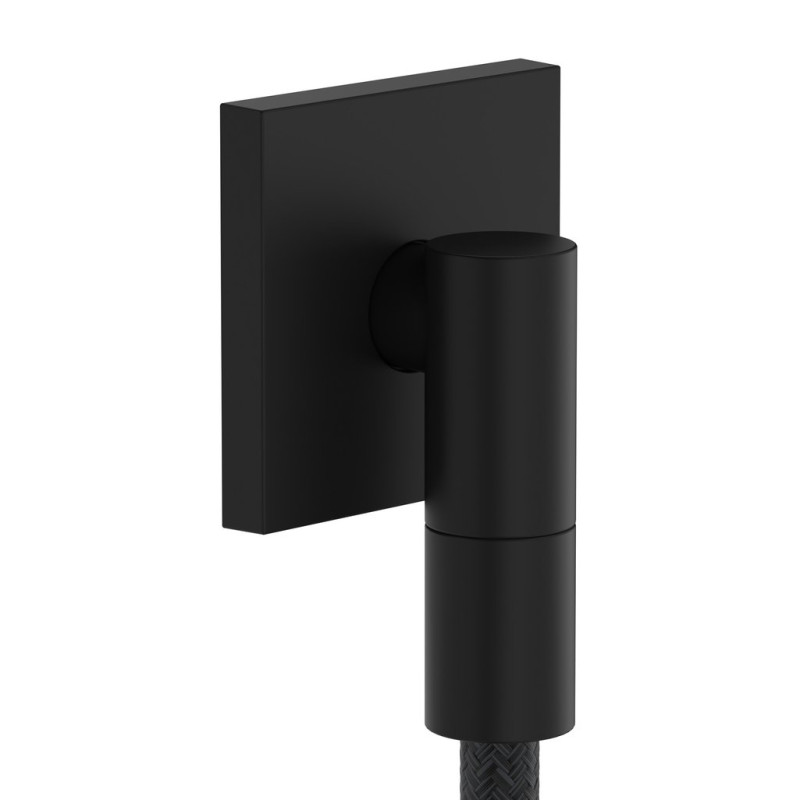 Шланговое подсоединение Hansgrohe FixFit Fine Е с обратным клапаном черный матовый 28883670