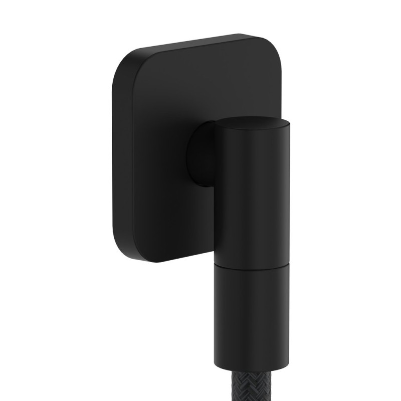 Шлангове підключення Hansgrohe FixFit Fine Q із зворотним клапаном чорний матовий 28884670