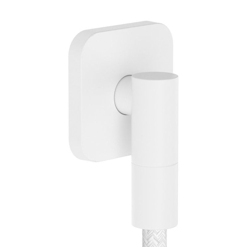 Шланговое подсоединение Hansgrohe FixFit Fine Q с обратным клапаном белый матовый 28884700