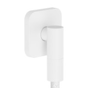 Шланговое подсоединение Hansgrohe FixFit Fine Q с обратным клапаном белый матовый 28884700