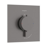 Термостат для душу прихованого монтажу Hansgrohe Ecostat Comfort E 1 споживач чорний матовий хром 33710340