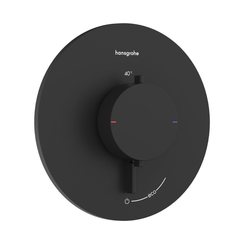 Термостат для душа скрытого монтажа Hansgrohe Ecostat Comfort S 1 потребитель черный матовый 33714670
