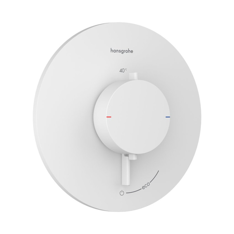 Термостат для душу прихованого монтажу Hansgrohe Ecostat Comfort S 1 споживач білий матовий 33714700