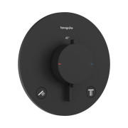 Термостат для душа скрытого монтажа Hansgrohe Ecostat Comfort S 2 потребителя черный матовый 33715670