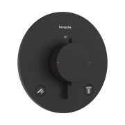 Термостат для душа скрытого монтажа Hansgrohe Ecostat Comfort S 2 потребителя черный матовый 33715670