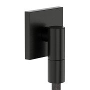 Шланговое подсоединение Hansgrohe FixFit Fine Е с обратным клапаном черный матовый хром 28883340