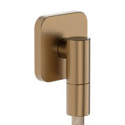Шланговое подсоединение Hansgrohe FixFit Fine Q с обратным клапаном бронза 28884140