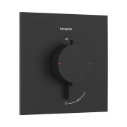 Термостат для душа скрытого монтажа Hansgrohe Ecostat Comfort E 1 потребитель черный матовый 33710670