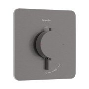 Термостат для душа скрытого монтажа Hansgrohe Ecostat Comfort Q 1 потребитель черный матовый хром 33712340