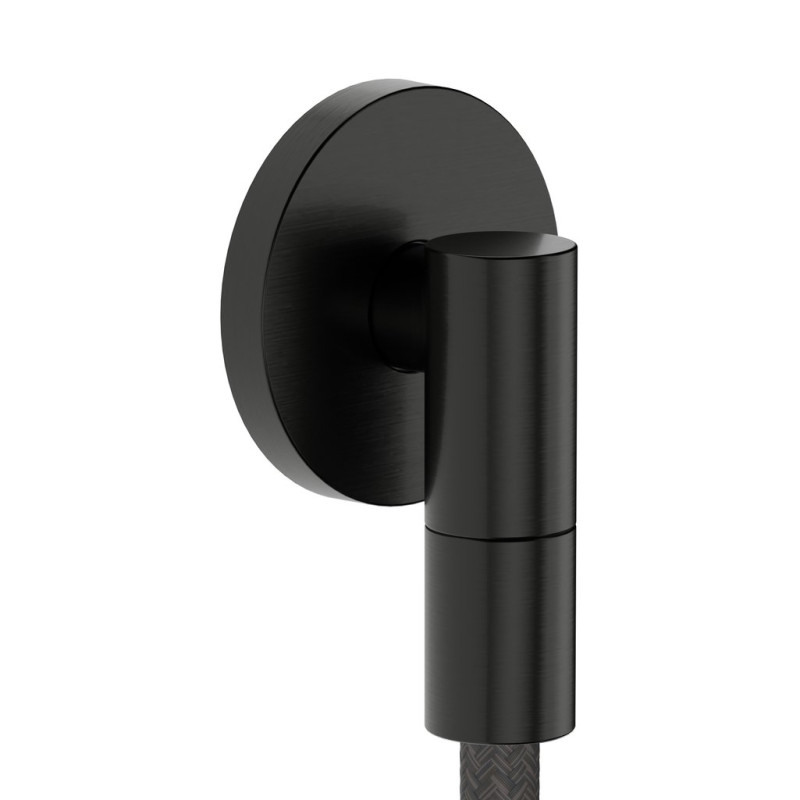 Шлангове підключення Hansgrohe FixFit Fine S із зворотним клапаном чорний матовий хром 28882340