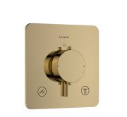 Термостат для душа скрытого монтажа Hansgrohe Ecostat Comfort Q 2 потребителя золото 33713990