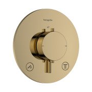 Термостат для душа скрытого монтажа Hansgrohe Ecostat Comfort S 2 потребителя золото 33715990