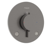 Термостат для душа скрытого монтажа Hansgrohe Ecostat Comfort S 2 потребителя черный матовый хром 33718340