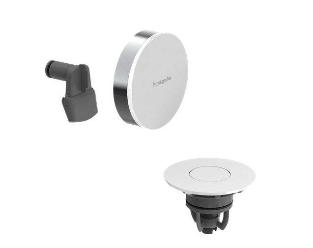 Зовнішня частина для зливу-переливу з наповненням для ванни Hansgrohe Exafill білий/хром 58119000