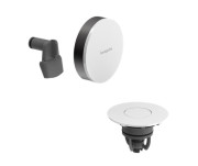 Внешняя часть для слива-перелива с наполнением для ванны Hansgrohe Exafill белый/черный матовый хром 58119340