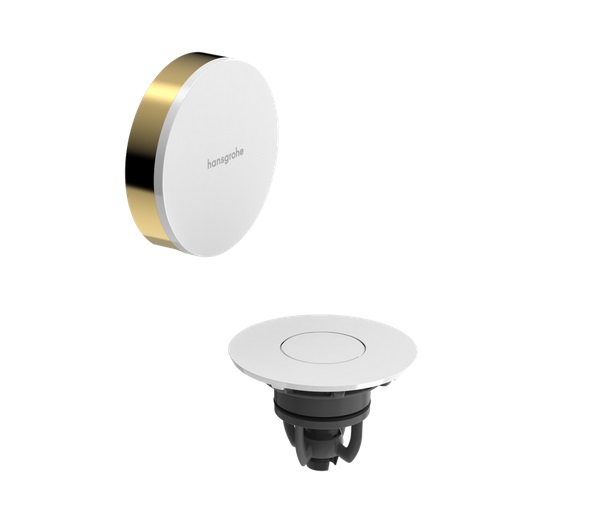 Внешняя часть для слива и перелива для ванны Hansgrohe Flexaplus белый/золото 58187990