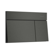 Кнопка смыва для унитаза Hansgrohe iFrame Element E двойной смыв металл черный хром шлифованный 66003340