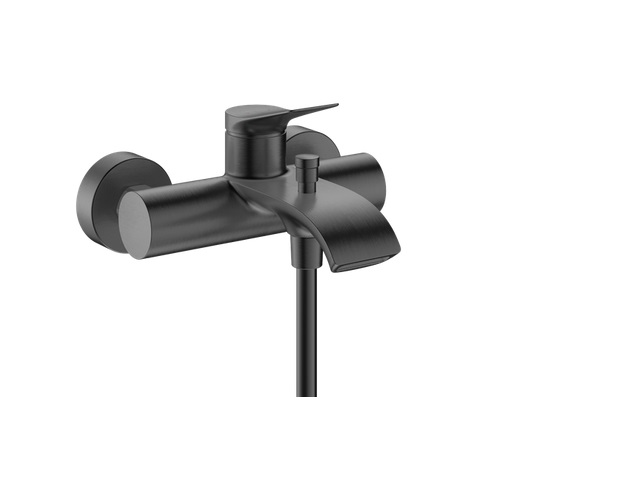 Змішувач для ванної Hansgrohe Vivenis одноважільний чорний матовий хром 75423340