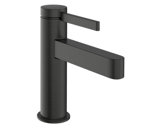 Смеситель для раковины Hansgrohe Finoris CoolStart однорычажный черный матовый хром 76012340