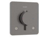 Термостат для душа скрытого монтажа Hansgrohe Ecostat Comfort Q 2 потребителя черный матовый хром 33717340