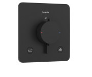 Термостат для душа скрытого монтажа Hansgrohe Ecostat Comfort Q 2 потребителя черный матовый 33717670