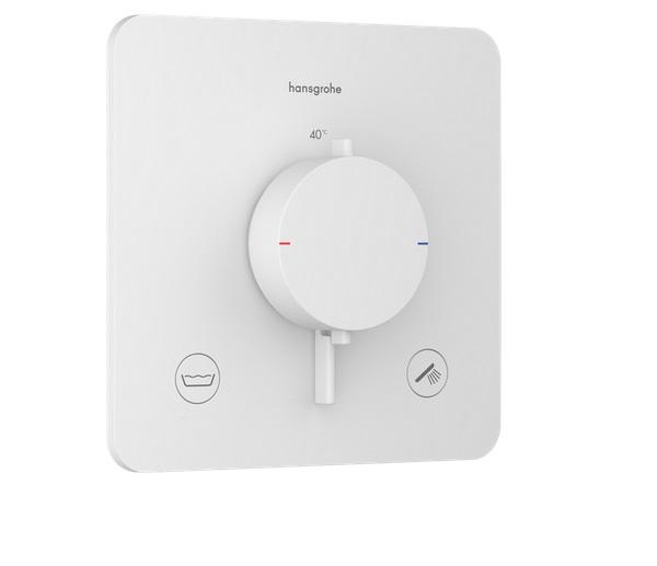 Термостат для душу прихованого монтажу Hansgrohe Ecostat Comfort Q 2 споживача білий матовий 33717700
