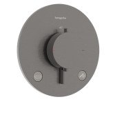 Термостат для душу прихованого монтажу Hansgrohe Ecostat Comfort S 2 споживача чорний матовий хром 33718340