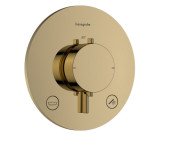 Термостат для душа скрытого монтажа Hansgrohe Ecostat Comfort S 2 потребителя золото 33718990
