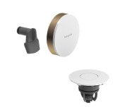 Внешняя часть для слива-перелива с наполнением для ванны Hansgrohe Exafill белый/бронза 58119140