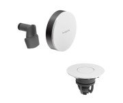 Внешняя часть для слива-перелива с наполнением для ванны Hansgrohe Exafill белый/черный матовый хром 58119340