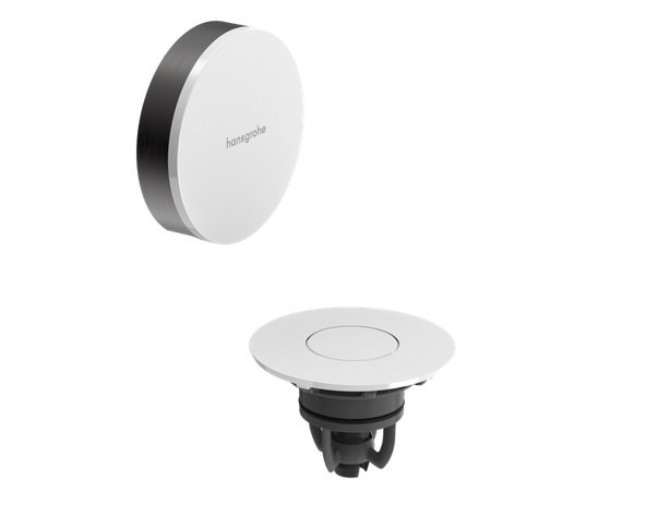 Внешняя часть для слива и перелива для ванны Hansgrohe Flexaplus белый/черный матовый хром 58187340