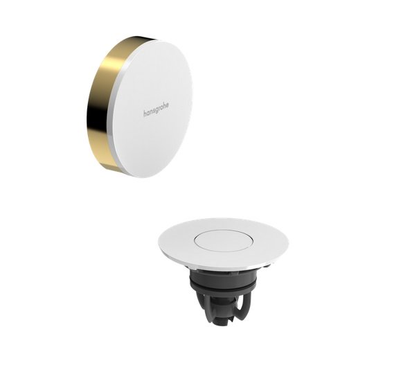 Зовнішня частина для зливу та переливу для ванни Hansgrohe Flexaplus білий/золото 58187990