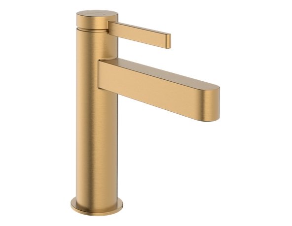 Змішувач для раковини Hansgrohe Finoris CoolStart одноважільний бронза матова 76025140