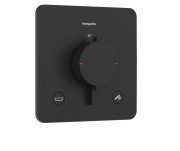 Термостат для душа скрытого монтажа Hansgrohe Ecostat Comfort Q 2 потребителя черный матовый 33717670