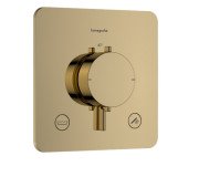 Термостат для душа скрытого монтажа Hansgrohe Ecostat Comfort Q 2 потребителя золото 33717990