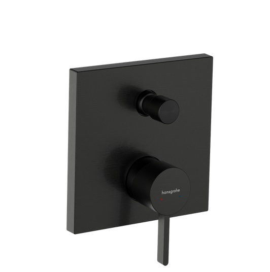 Змішувач для душу Hansgrohe Finoris із вбудованою захисною комбінацією EN1717 чорний матовий хром 76416340