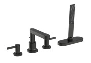 Смеситель на борт ванны Hansgrohe Finoris на 4 отверстия черный матовый хром 76444340