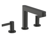 Смеситель для раковины Hansgrohe Finoris на 3 отверстия черный матовый хром 76033340