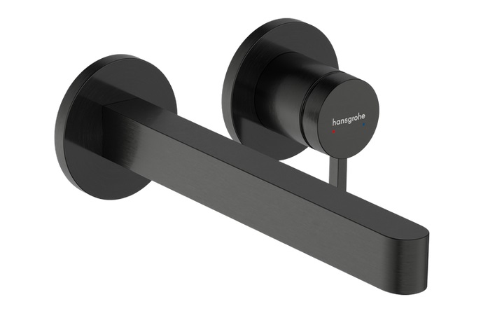 Смеситель для раковины Hansgrohe Finoris настенный черный матовый хром 76050340