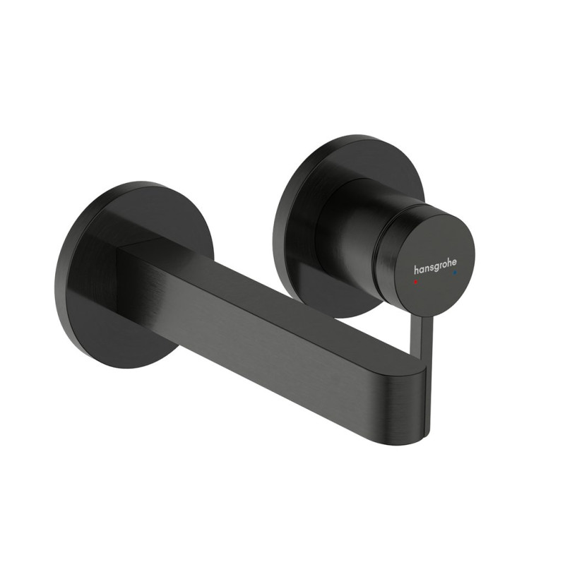 Змішувач для раковини Hansgrohe Finoris настінний чорний матовий хром 76051340