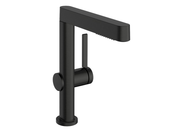 Змішувач для раковини Hansgrohe Finoris одноважільний чорний матовий хром 76060340