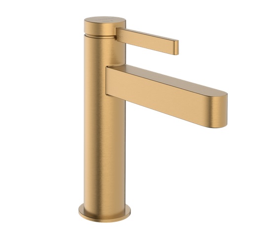 Змішувач для раковини Hansgrohe Finoris CoolStart одноважільний бронза матова 76024140