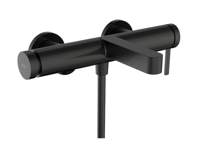 Смеситель для ванной Hansgrohe Finoris однорычажный черный матовый хром 76420340