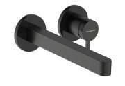 Смеситель для раковины Hansgrohe Finoris настенный черный матовый хром 76050340