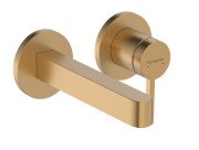 Смеситель для раковины Hansgrohe Finoris настенный бронза матовая 76051140