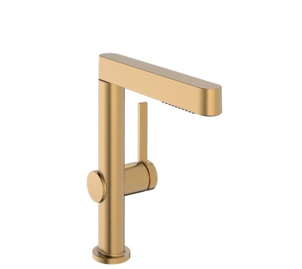 Змішувач для раковини Hansgrohe Finoris одноважільний бронза матова 76060140