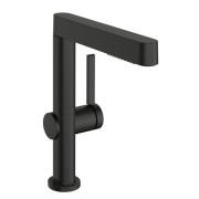 Змішувач для раковини Hansgrohe Finoris з висувною лійкою чорний матовий хром 76063340