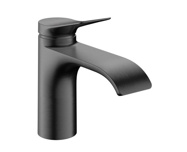 Змішувач для раковини Hansgrohe Vivenis CoolStart одноважільний чорний матовий хром 75014340