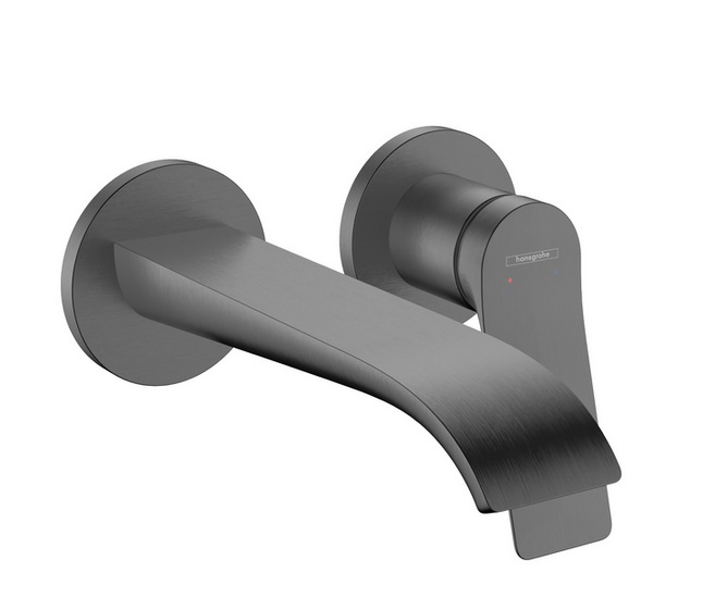 Смеситель для раковины Hansgrohe Vivenis настенный черный матовый хром 75050340